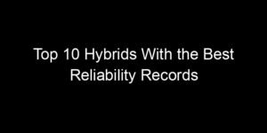 Read more about the article Top 10 Hybrids With the Best Reliability Records