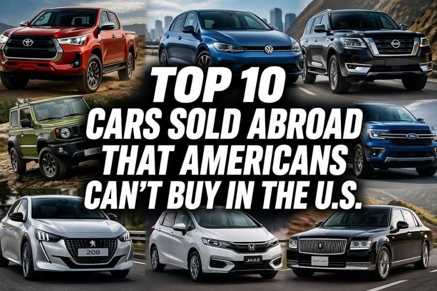 Read more about the article Top 10 Cars Sold Abroad That Americans Can’t Buy in the U.S.
