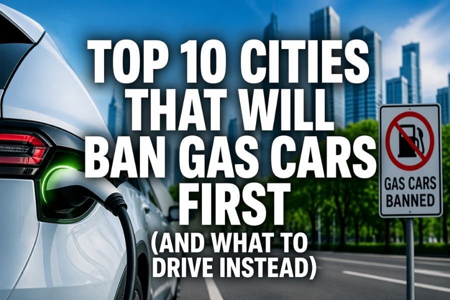 Read more about the article Top 10 Cities That Will Ban Gas Cars First (And What to Drive Instead)