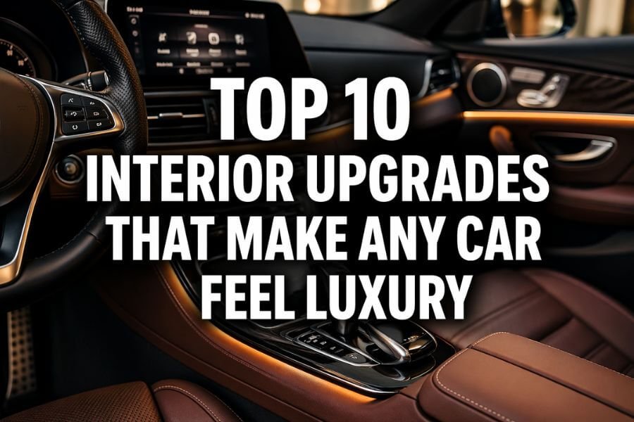 Read more about the article Top 10 Interior Upgrades That Make Any Car Feel Luxury
