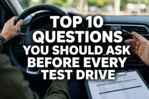Read more about the article Top 10 Questions You Should Ask Before Every Test Drive