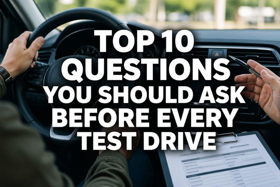 Read more about the article Top 10 Questions You Should Ask Before Every Test Drive