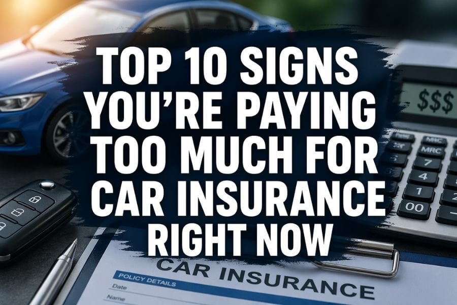 Read more about the article Top 10 Signs You’re Paying Too Much for Car Insurance Right Now