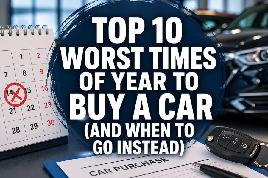 Read more about the article Top 10 Worst Times of Year to Buy a Car (And When to Go Instead)