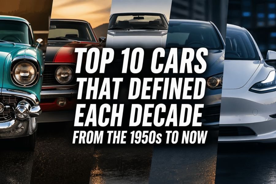 Read more about the article Top 10 Cars That Defined Each Decade From the 1950s to Now