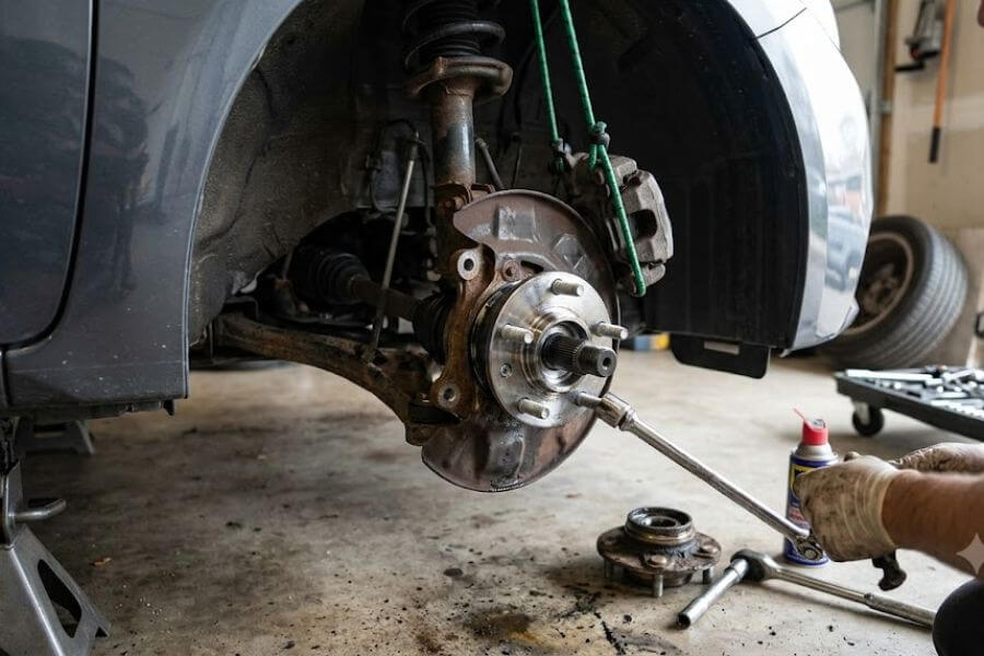 Read more about the article How to Change a Bad Front Wheel Bearing Hub Assembly at Home