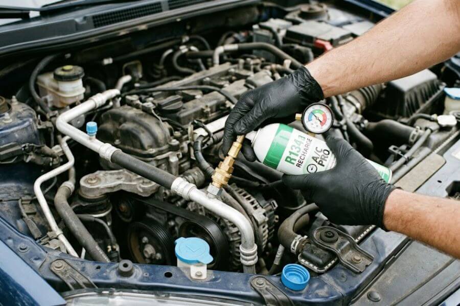 Read more about the article How to Recharge Your Car AC System with R134a or R1234yf Refrigerant Safely