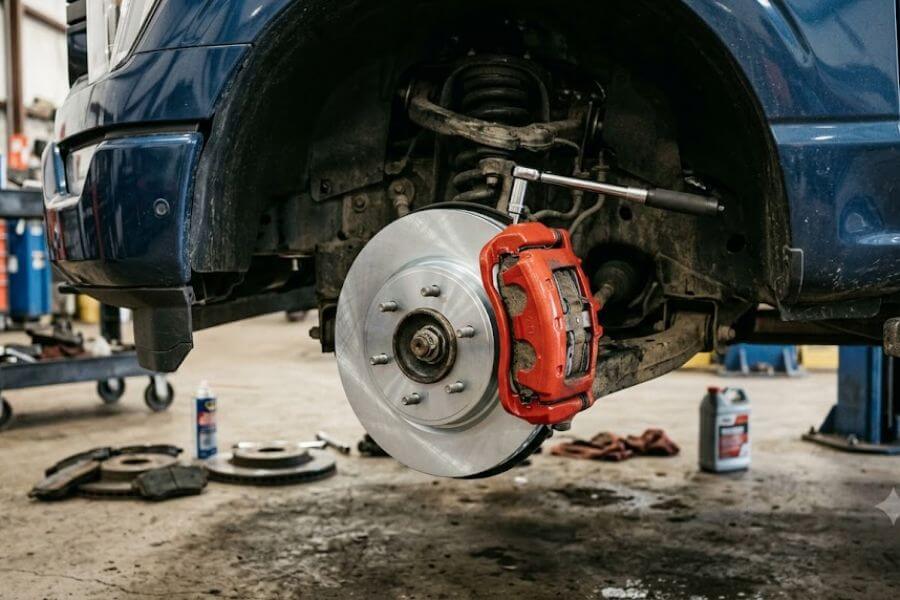 Read more about the article How to Replace Front Brake Pads, Rotors, and Calipers on a Ford F-150 2026